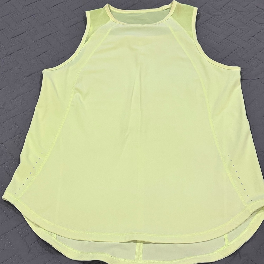 Lululemon Athletica Yellow Sleeveless Tank Top